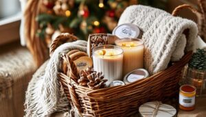 gift basket with mall finds