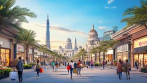 outlet mall and sightseeing