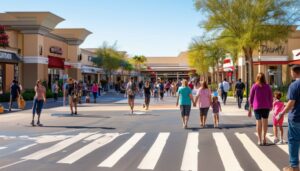 outlet mall shopping safety